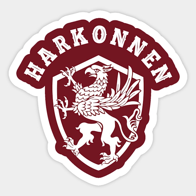 Harkonnen (White) Sticker by VanHand